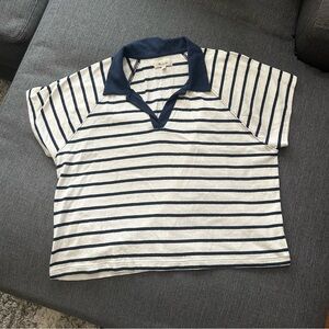 Madewell boxy polo tee